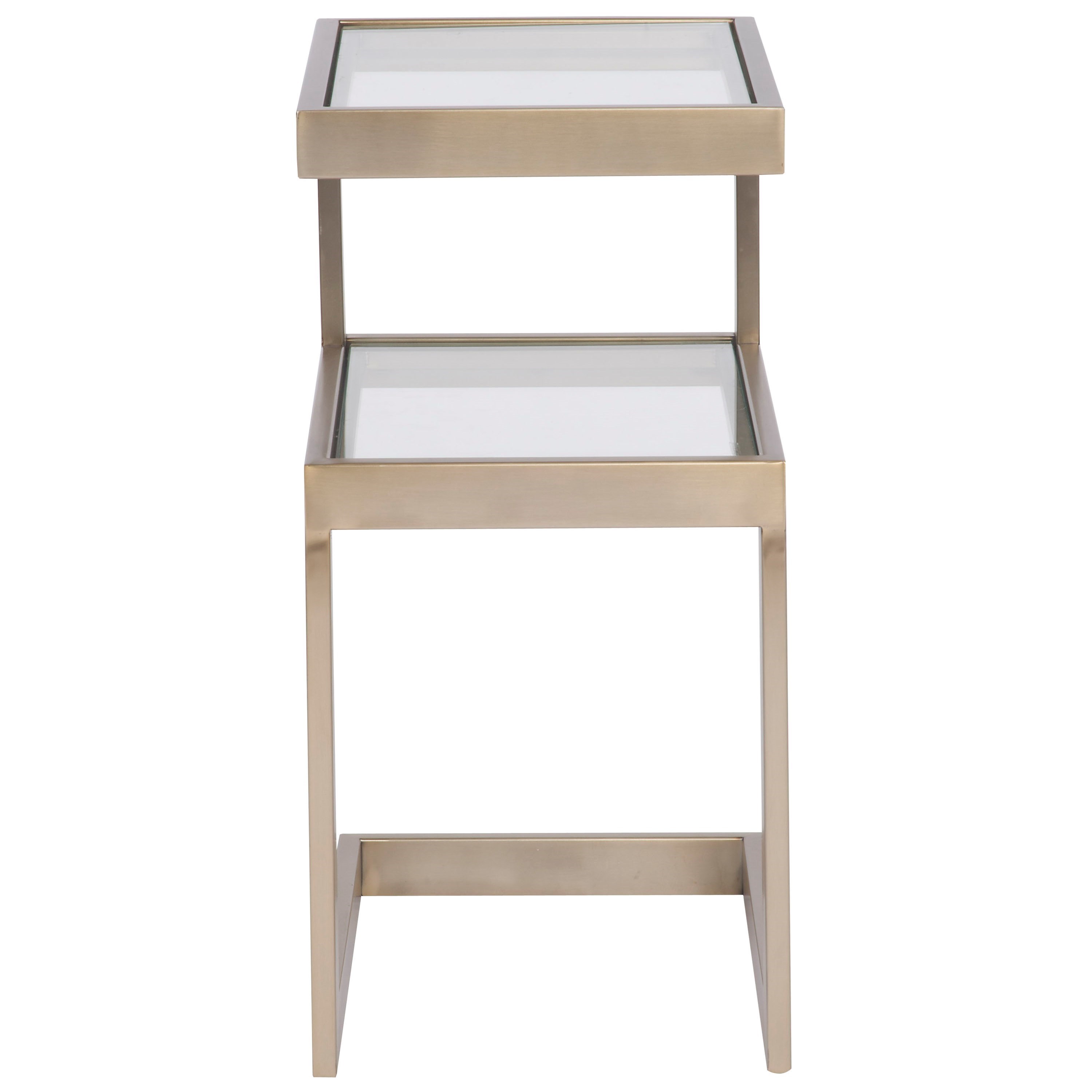 Vanguard Furniture Michael Weiss W316E Faraday Side Table with Glass